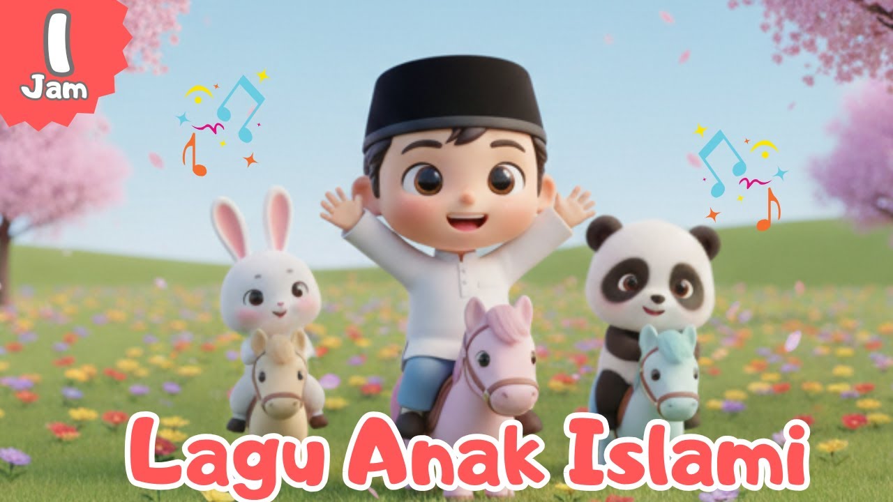 1 Jam Lagu Islami - Alif ba ta tsa, 25 Nama Nabi, Allahul Kaafi, Rukun Islam, dan Sholawat Badar