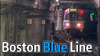 ⁴ᴷ⁶⁰ Exploring the MBTA Blue Line in Boston (2023)