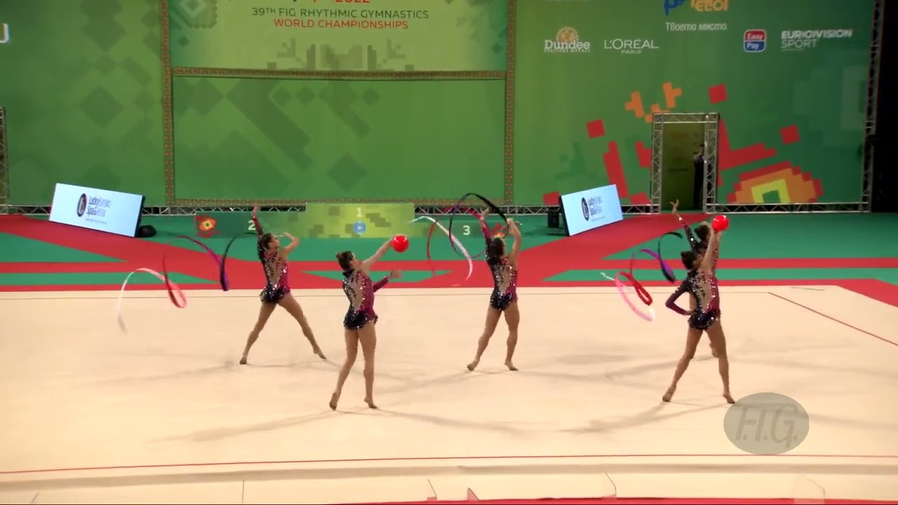 Portugal (POR) - 2022 Rhythmic Worlds, Sofia (BUL) - Qualifications 3 Ribbons + 2 Balls