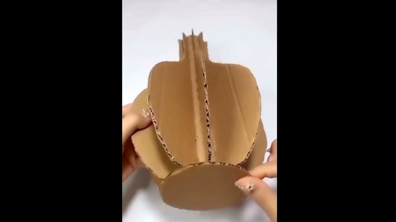 CARDBOARD FLOWER POT CRAFT TO EASY.