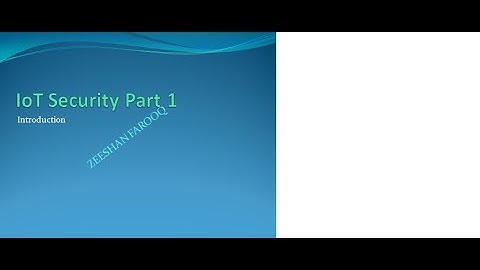 IoT Security part 1