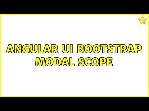 Angular UI Bootstrap Modal scope