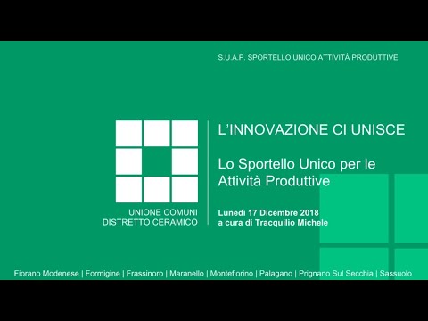 Corso Sportello Unico seconda parte - 17 dicembre 2018