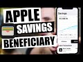 Apple Savings Account | Add a Beneficiary