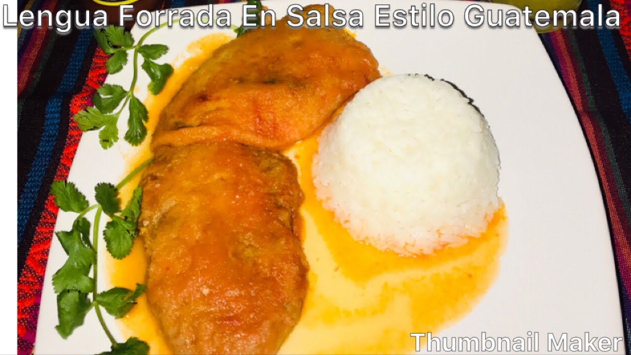 Lengua Forrada En Salsa Estilo Guatemala