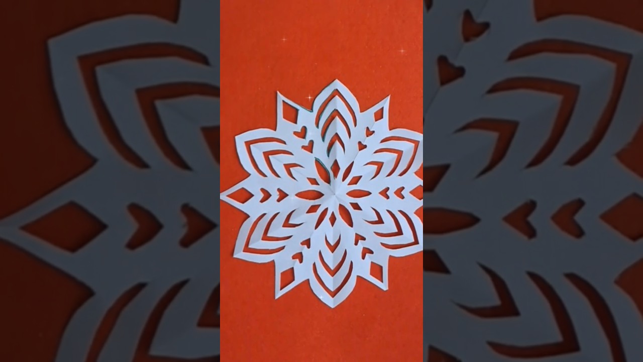 Snowflake Paper Craft | Paper Snowflake ❄️ ❄️