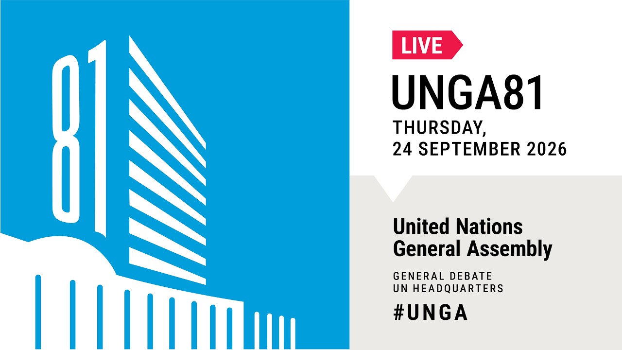 #UNGA 81 General Debate Live - 24 September 2026 (Day 3) - Hungary, Palestine, Israel, and More!