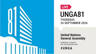 #UNGA 81 General Debate Live - 24 September 2026 (Day 3) - Hungary, Israel, Australia and More!