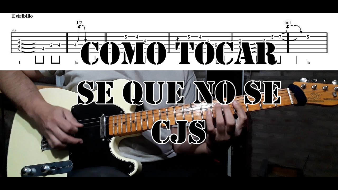 Como tocar Se que no se de Callejeros - Tutorial de guitarra + tabs