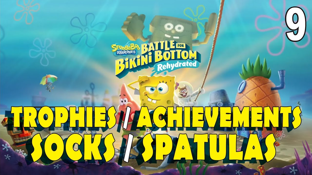 All Trophies, Achievements, Socks & Golden Spatulas in Spongebob