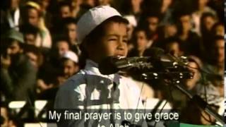 Ali Belhadjs young son addresses a mass rally of Islamists @sveinbjornt