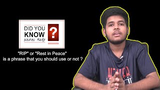 "RIP" or "Rest in Peace" is a phrase that you should use or not ?