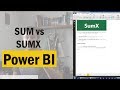 Diferencias entre SUM y SUMX en Power BI y Power Pivot