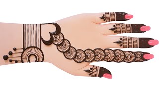 New Stylish Back Hand Mehndi Design | Mehndi Designs For Hands Simple Mehndi Design