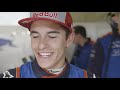 Marc Marquez drives an F1 car