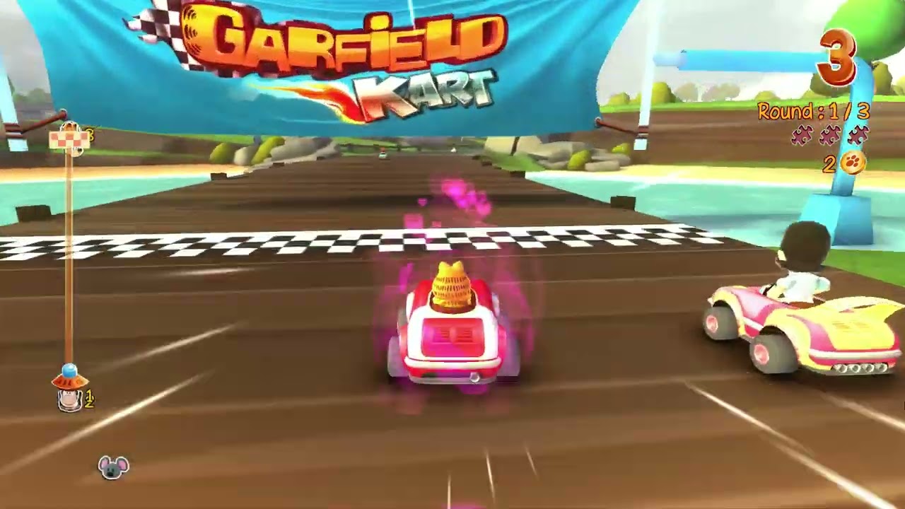Обзор игры Garfield Kart
