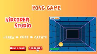 Pong Game in Scratch | Easy Scratch Game for Beginners | KidCoder Studio