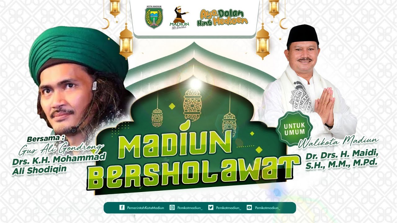 Madiun Bersholawat Bersama Gus Ali Gondrong