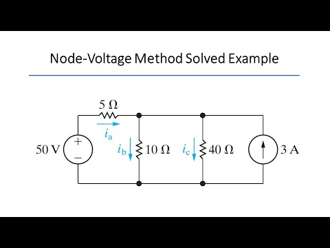 Solved Example: DC Node-Voltage Method Solved Examples [Nilsson-Riedel Example 4-2]
