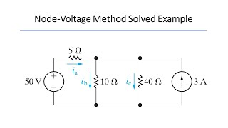 Solved Example: DC Node-Voltage Method Solved Examples [Nilsson-Riedel Example 4-2]