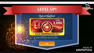 Freecell - Game #1714341 - Level 3000 achieved