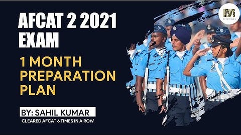 AFCAT 2 2021 Preparation Strategy || 30 Days Preparation Plan || AFCAT Study Plan || DEFENCE MANIA