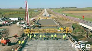 Bridge Deck Pour on I-90 in McCook County - Project Update