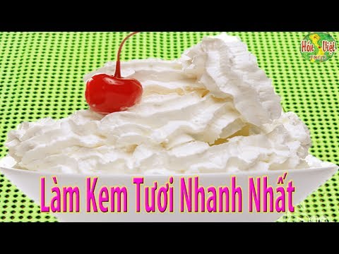Video ✅ 5 Phút Làm KEM TƯƠI Đơn Giản Tại Nhà Không Dùng... - youtube