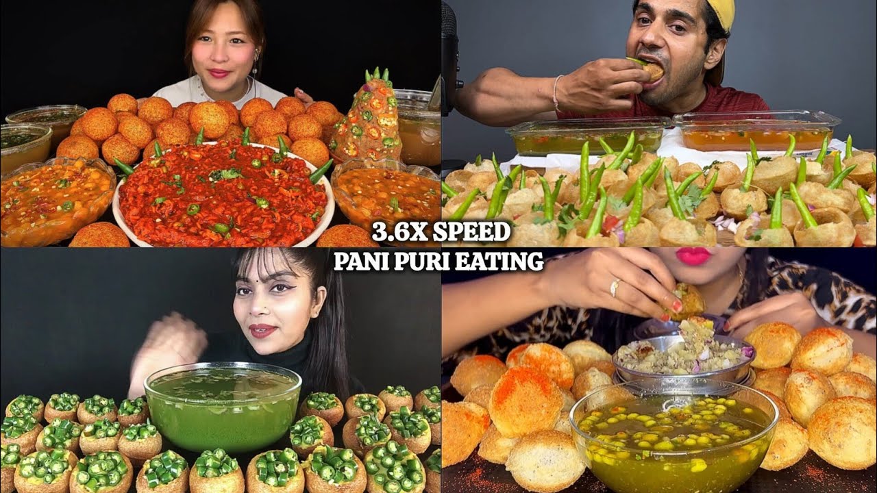 ASMR: Eating Very Spicy Pani Puri Eating Challenge 🔥🤤 Golgappa Gupchup Puchka Mukbang😋