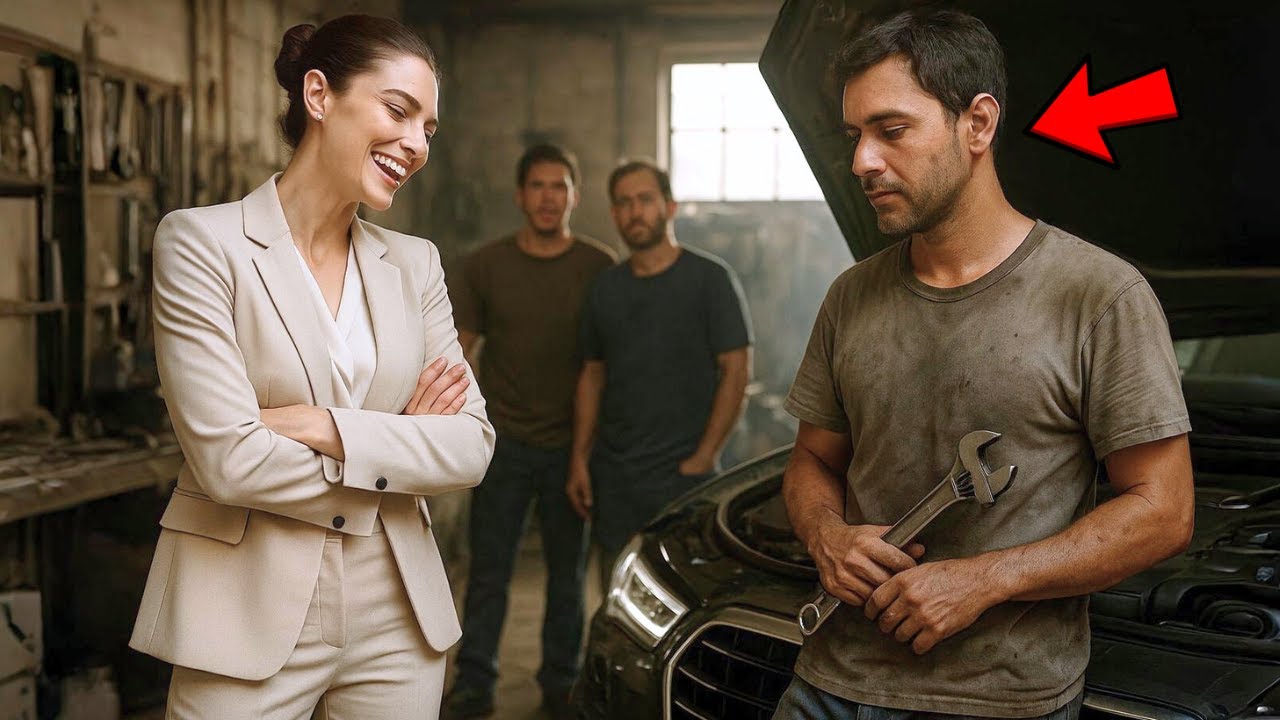 “SE VOCÊ CONSERTAR ESSE MOTOR, EU CASO COM VOCÊ” – RIU A ENGENHEIRA… E O HUMILDE MECÂNICO CONSERTOU