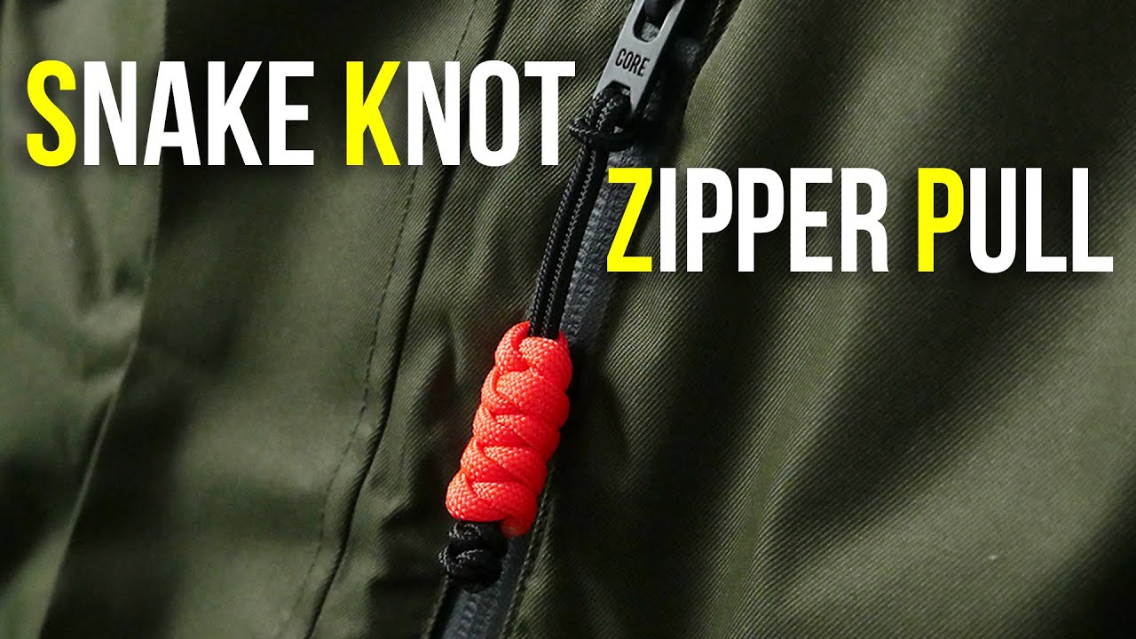 Making A Snake Knot Paracord Zipper Pull 