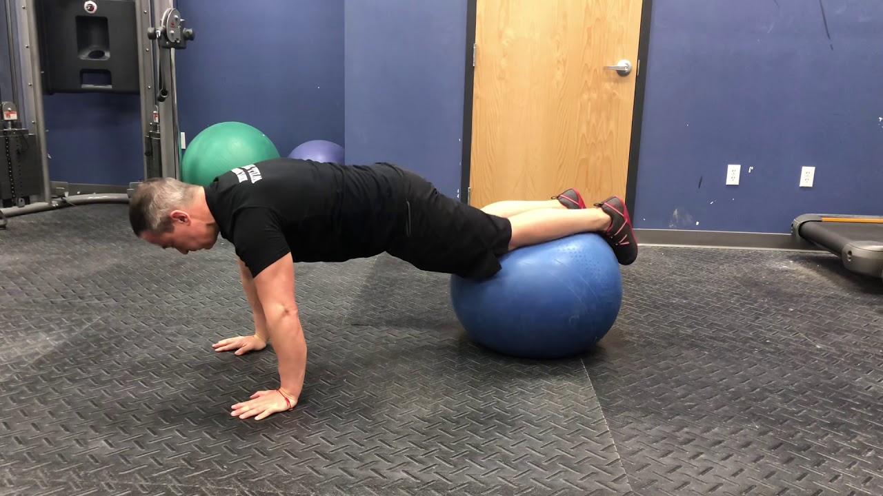 StabilityBall Knee Tuck YouTube
