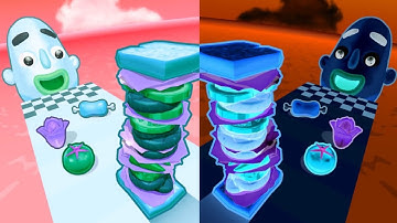 Sandwich Runner vs Reverse Speed Run   Walkthrough ,iOS Android Colour Run New Update ( part : 423 )