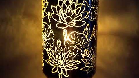 Handmade Ngoc Danh- Đèn Tự Xoay Làm Bằng Vỏ Lon-hoa sún