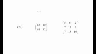 Order of a matrix and square matrix.