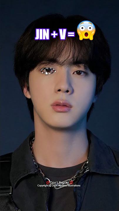 JIN  V =😱? #shorts #short #jin #bts #taehyung