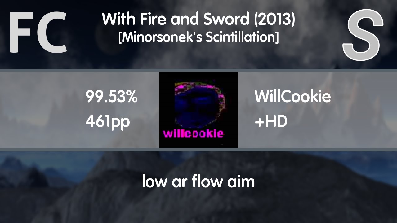 WillCookie | Loki - With Fire and Sword [Minorsonek's Scintillation] +HD 99.53% First non-HR FC!