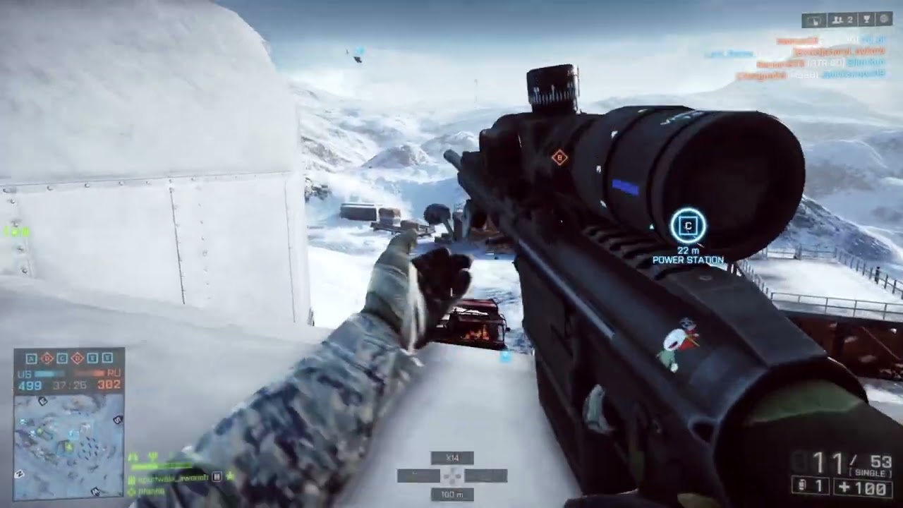 Operation Whiteout fun and Simon's bad landing :-D