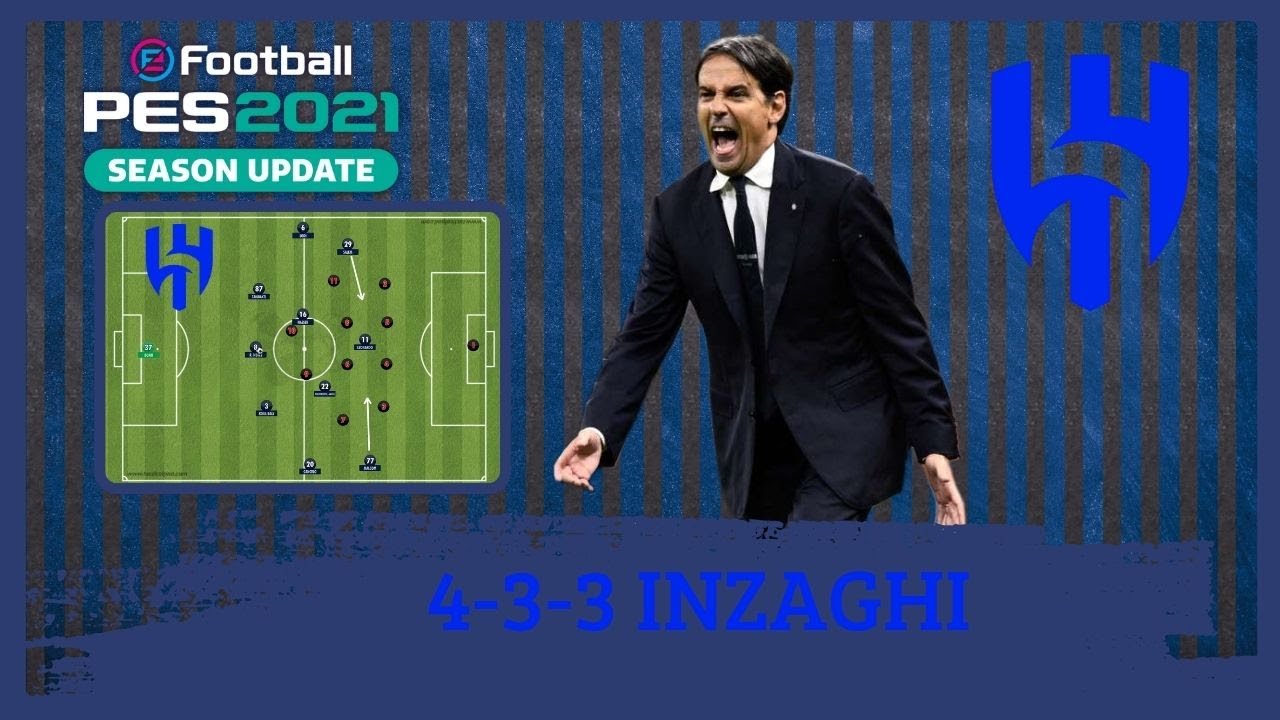 Inzaghi 4-3-3 Al-Hilal (2025) PES 2021 |Tácticas|