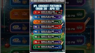 TATA IPL 2026: Official Match List &amp; Timings Revealed! ✅