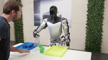 Tesla Optimus can now sort objects autonomously, trained fully end-to-end #tesla #teslaOptimus