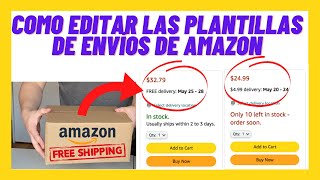 ✅📦Cómo Configurar las Plantillas de ENVÍOS de Amazon [ Como Vender en AMAZON FBA desde Cero ]