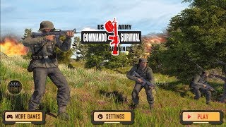 WW2 US Army Commando Survival Battlegrounds | Android Gameplay screenshot 3
