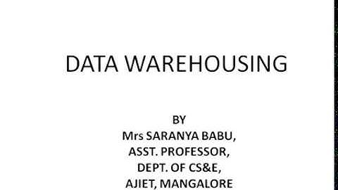 Module_3 - Data Warehousing