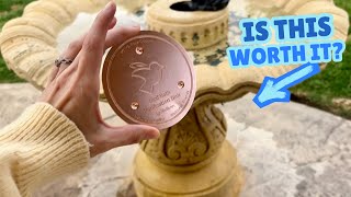 How this copper disc cleans your birdbath!