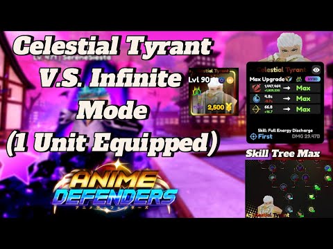 Celestial Tyrant V.S. Infinite Mode (OP) | Anime Defenders - YouTube