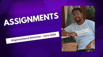 NMIMS Assignment - Organizational Behavior - June 2025