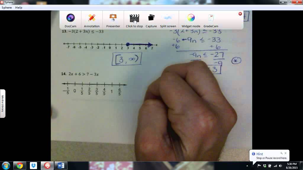 Algebra 2 - Chapter 1 Review - Q13&14 - YouTube