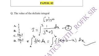 JEE Advanced Definite Integration Question Solved 2026|| Bengali Version||