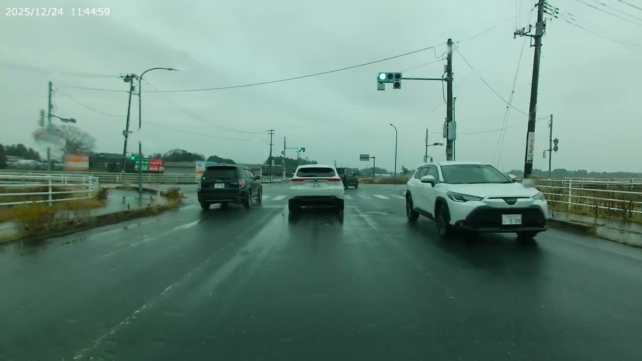 2025 12　宮城県美里町南郷地区県道16号線～東松島市県道43号線　DA65T　キャリイ　無音